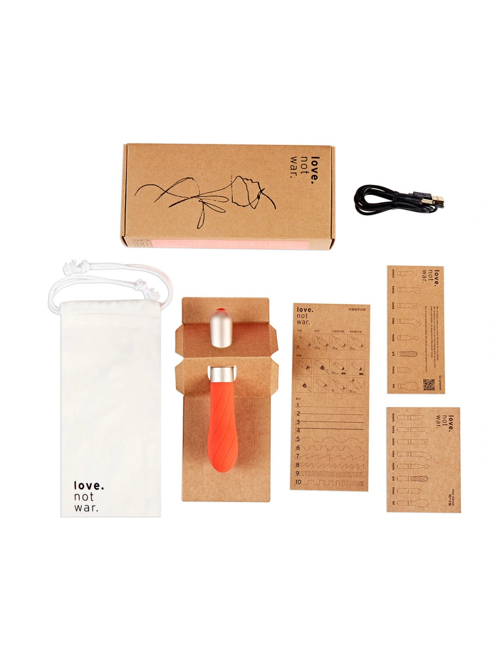 Love Not War Grá Vibrator 3 Love Not War Grá Vibrator - Image 3