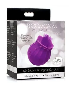 XR Brands Bloomgasm Wild Violet Licking Silicone Stimulator 10 XR Brands Bloomgasm Wild Violet Licking Silicone Stimulator -Battery Vibrators Shop dtahajdcmleh56a53uyp