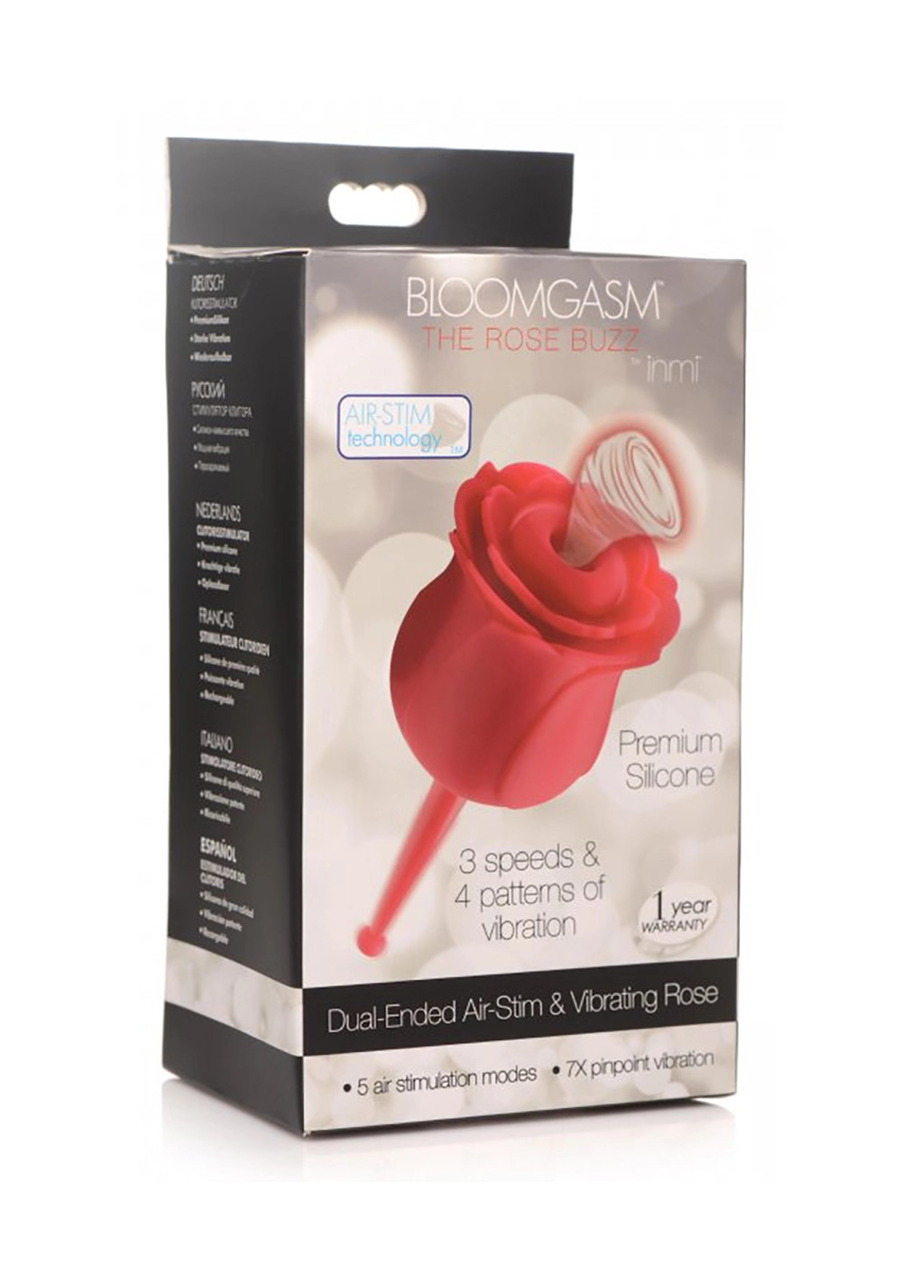 XR Brands Bloomgasm The Rose Buzz Clitoral Stimulator 5 XR Brands Bloomgasm The Rose Buzz Clitoral Stimulator - Image 5