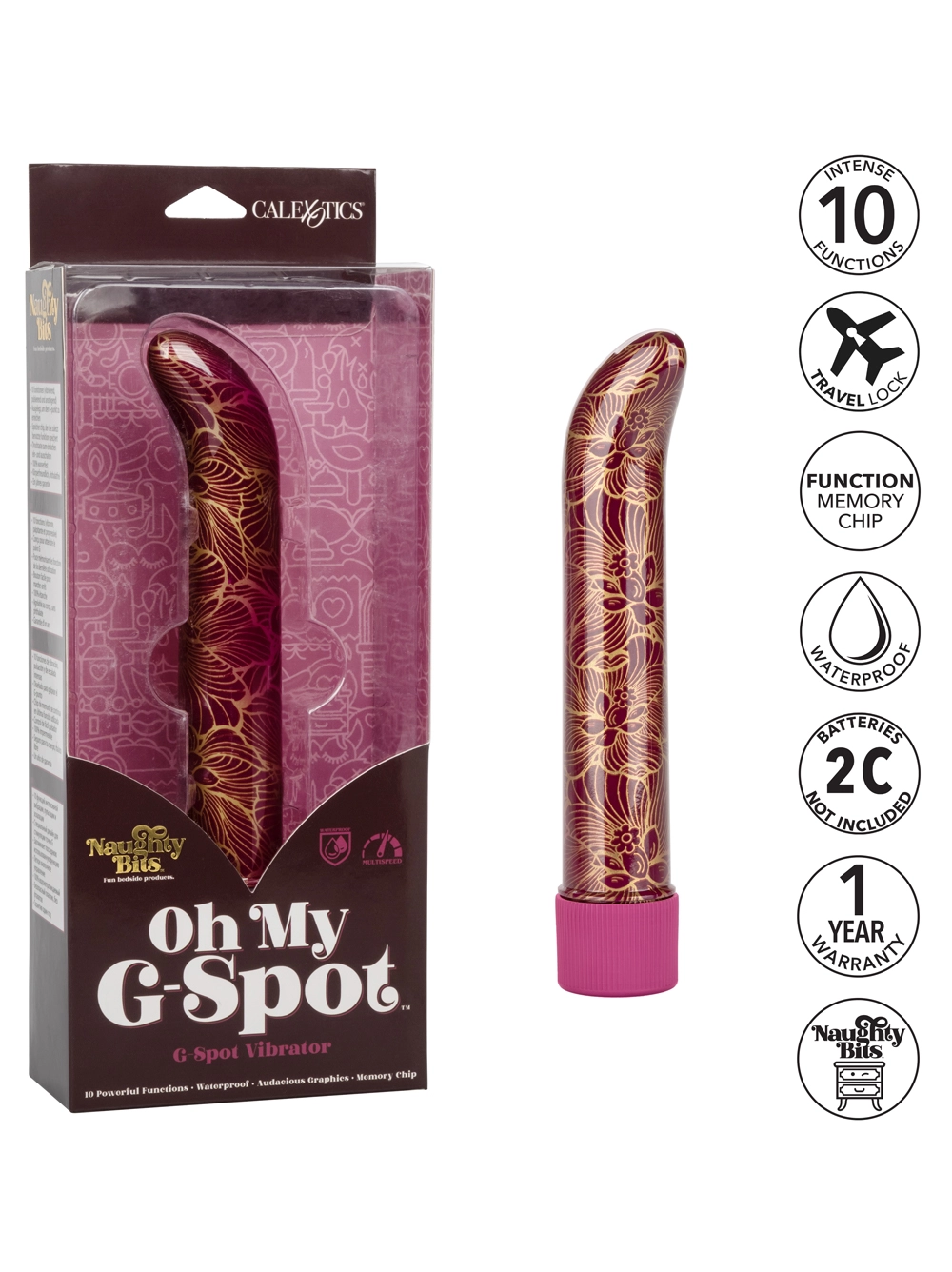 Cal Exotics Naughty Bits Oh My G-Spot Vibrator 5 Cal Exotics Naughty Bits Oh My G-Spot Vibrator - Image 5