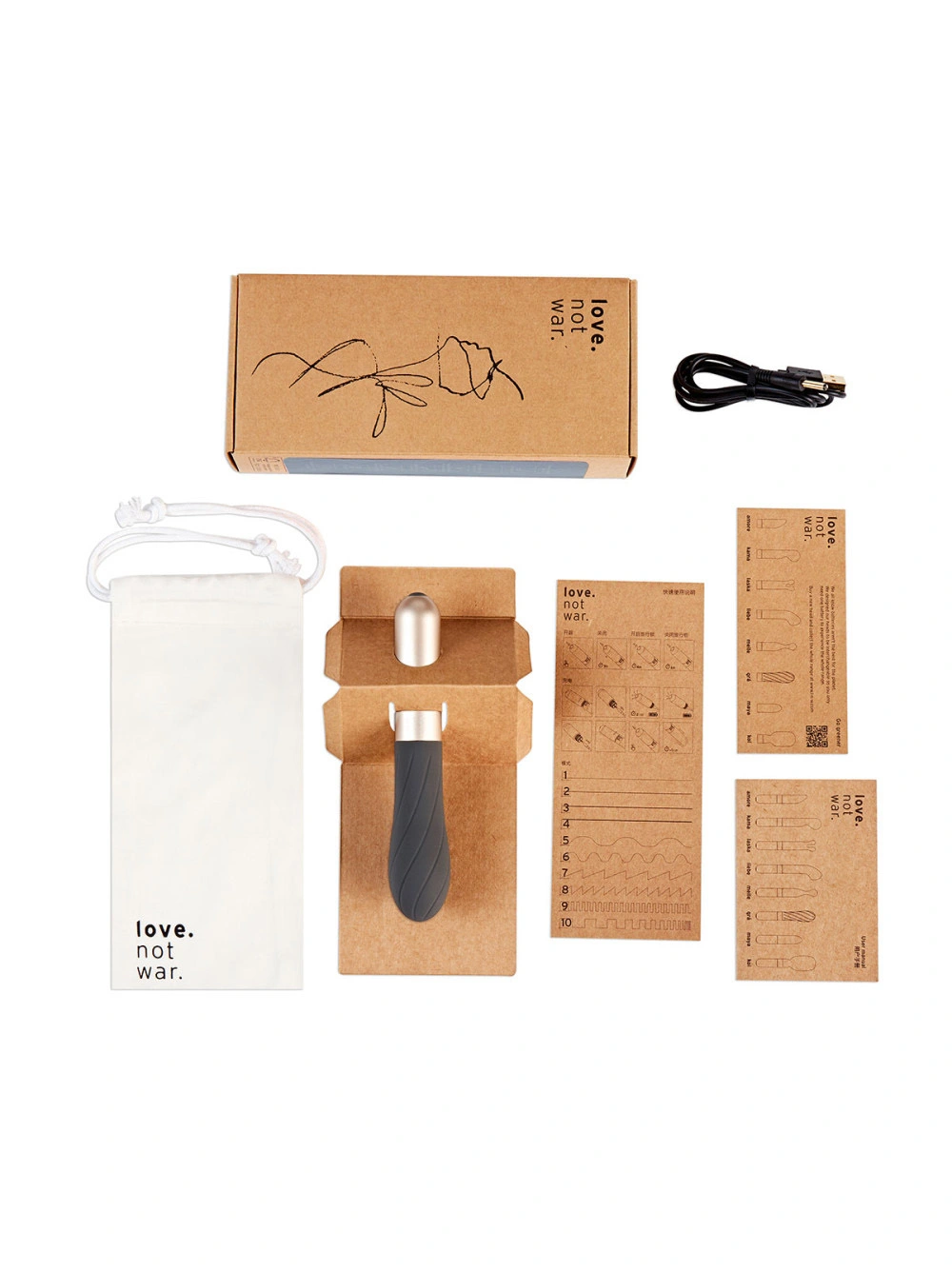Love Not War Grá Vibrator 7 Love Not War Grá Vibrator - Image 7